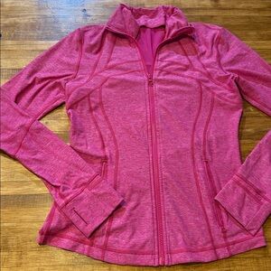Lululemon athletica Define Jacket Heathered Paris Pink Sz 8 (a1)